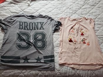 Lot 2 Tee-shirt fille 10 ans