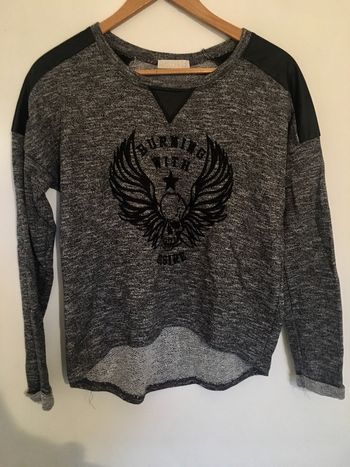 Sweat / pull d’hiver gris chiné taille S 💚