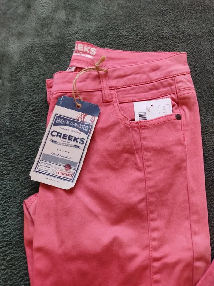 Pantalon skinny femme rose Creeks 38 Neuf - photo numéro 2