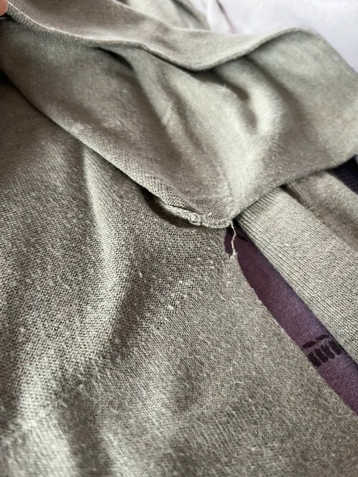 Pull col V gris Zara - photo numéro 5