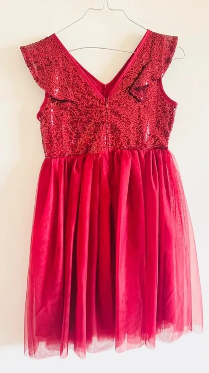 Robe de Noël bordeaux - photo numéro 3