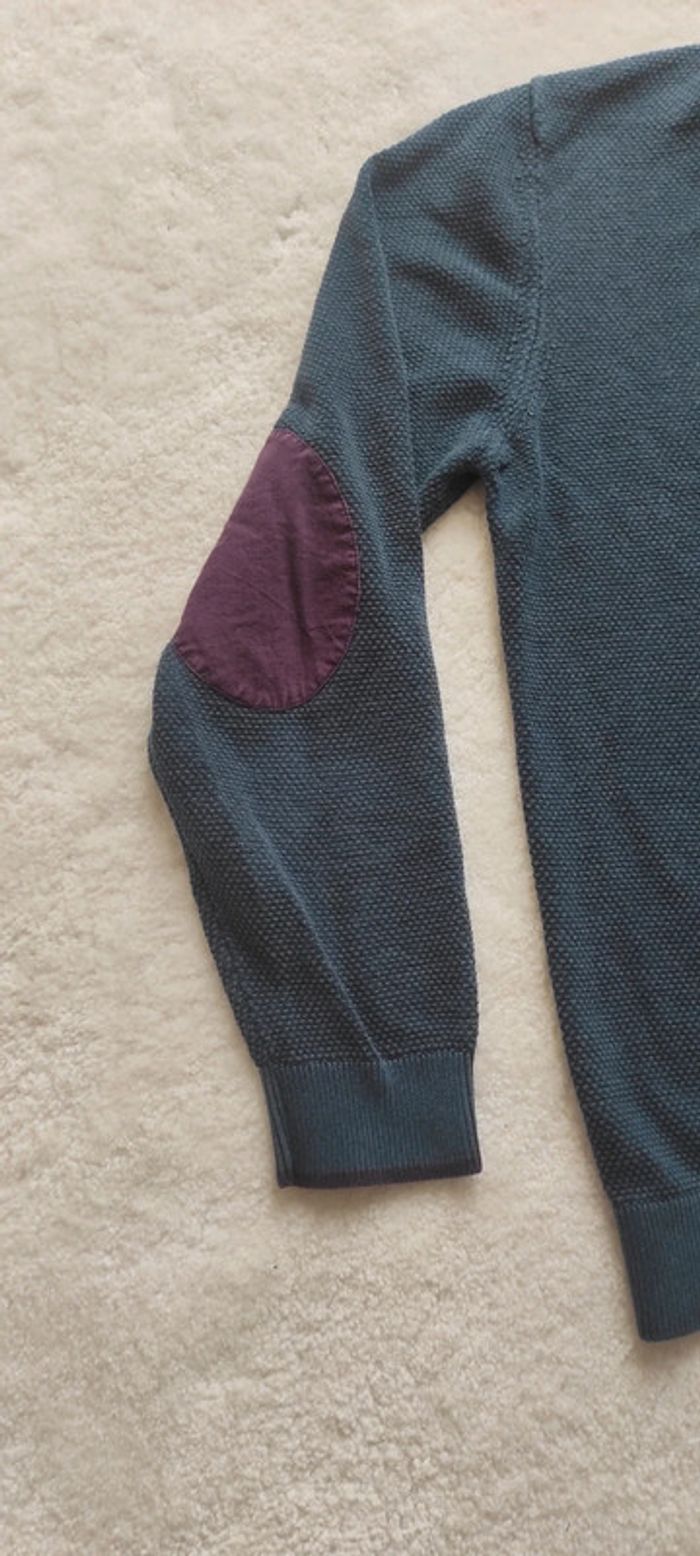 Pull col montant avec zip au cou Carnet de Vol L bleu Marine - photo numéro 4