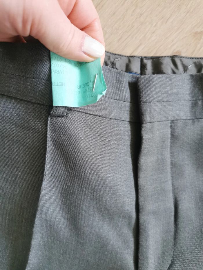 Pantalon gris droit femme Izac - photo numéro 7