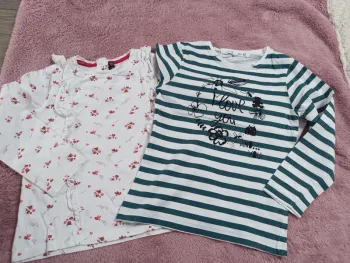 Lot de 2 tee-shirts manches longues