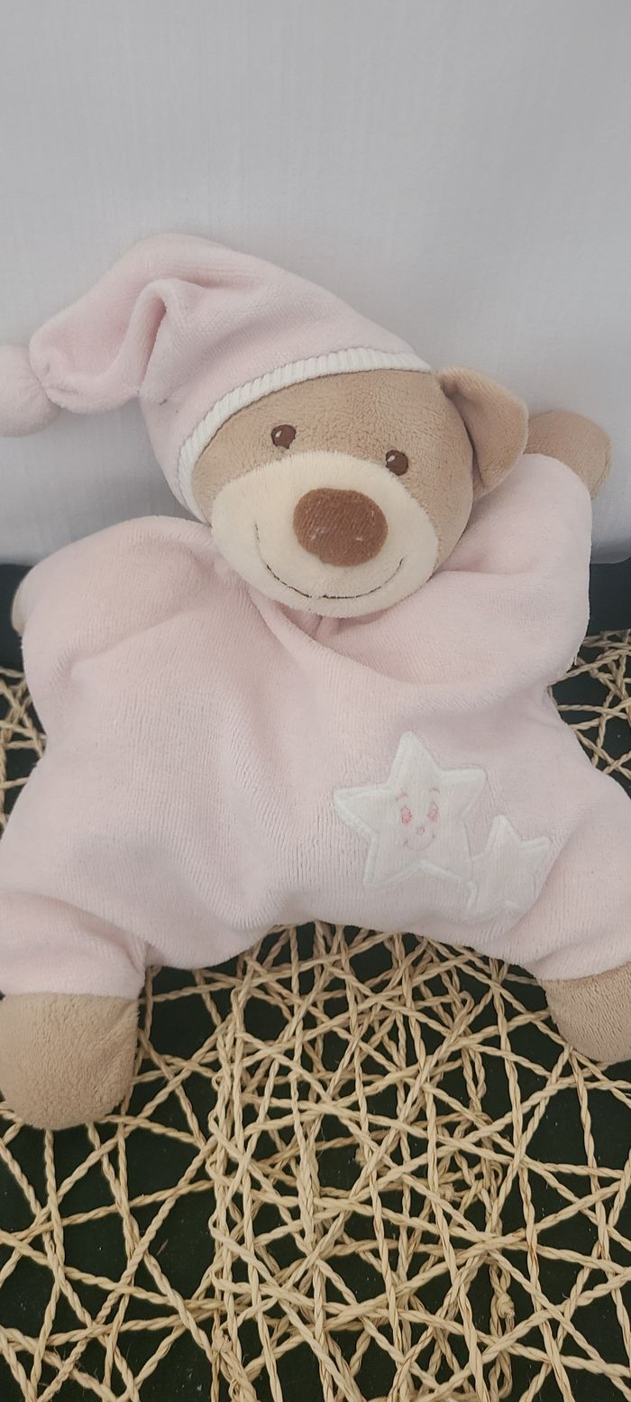 Doudou Ours Bout'Chou Boutchou - Rose étoile - photo numéro 5