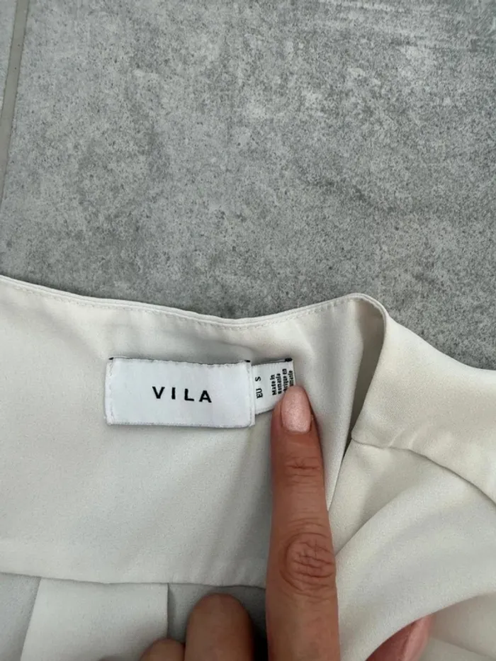 Blouse femme Villa couleur crème taille S - photo numéro 4