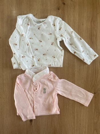 Lot de 2 body manche longue 3mois