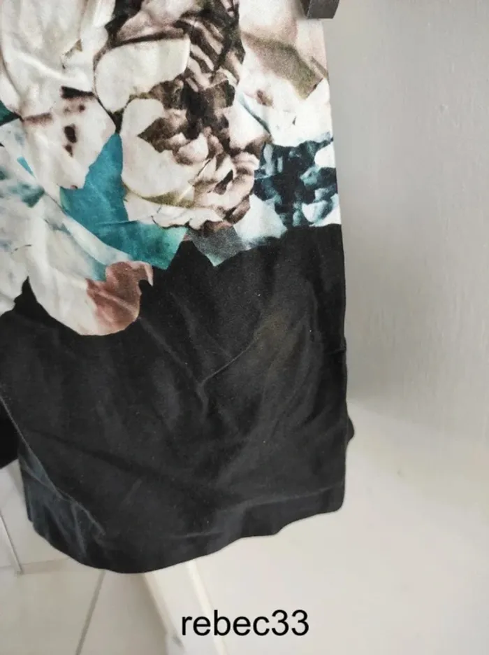 Robe habillée fleurie sans manches - photo numéro 8