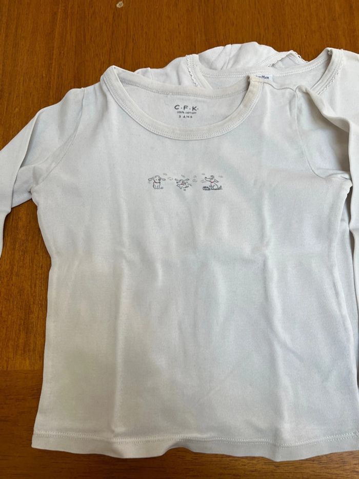 Lot 2 maillot de corps 3 ans - photo numéro 2