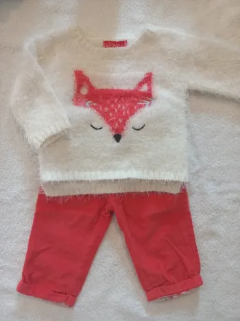 Ensemble pull/pantalon taille 6 mois