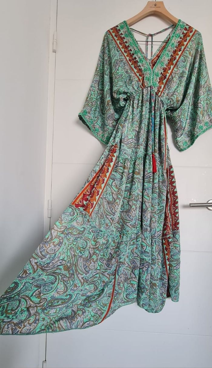 Robe d'été en soie indienne - photo numéro 2