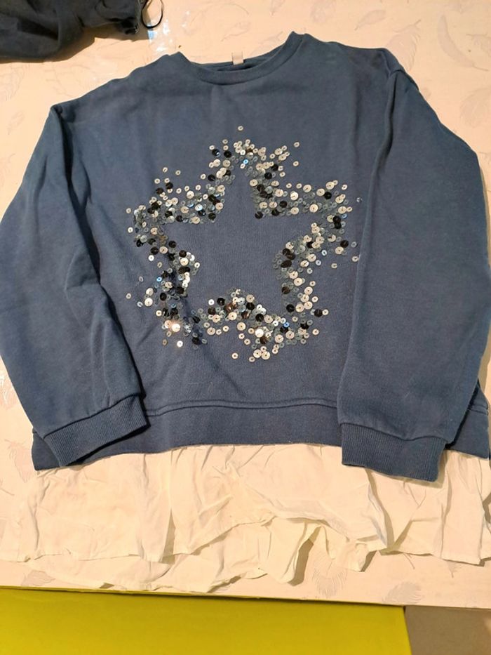 Sweat et fausse chemise 10 ans