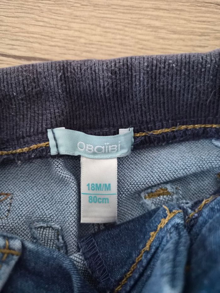 Jeans bleu, Obaïbi, 18 mois - photo numéro 5