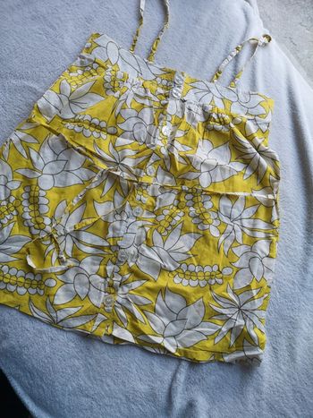 Top à fleurs