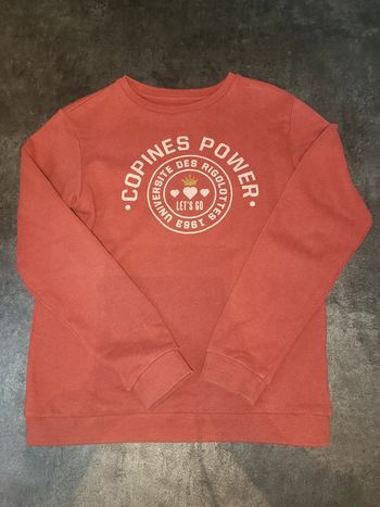 Sweat fille 10 ans vertbaudet très bon état