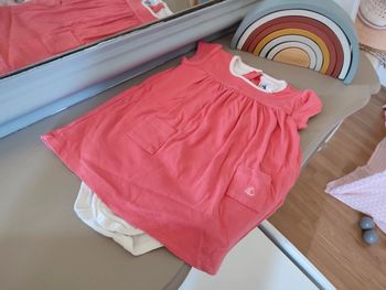 Robe rose avec body 18 mois Petit Bateau