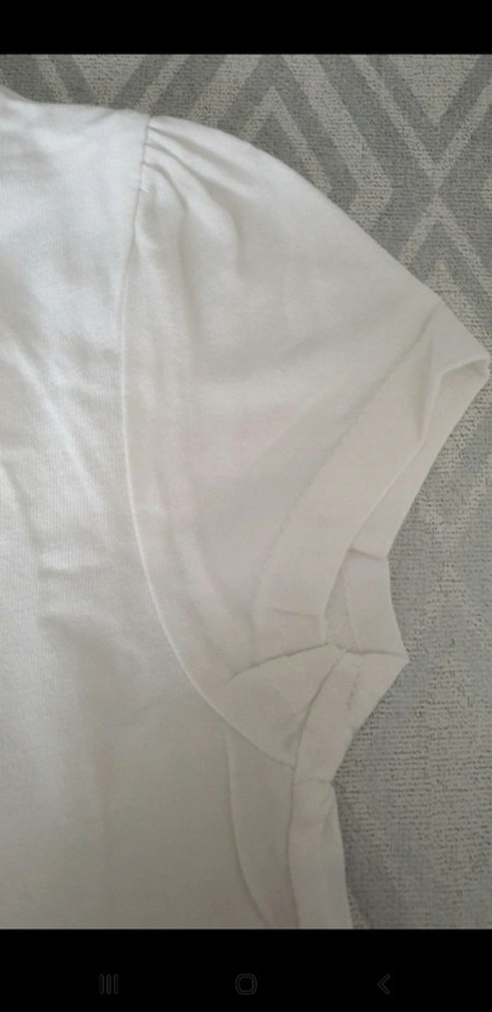 T-shirt fille blanc avec chats 6 ans - photo numéro 4