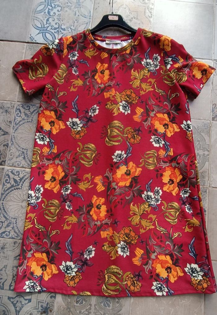 Robe Zara automnale. Zara Trafaluc - Taile L - photo numéro 2