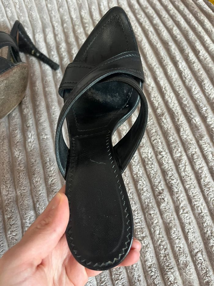Mules noires - Yves saint Laurent - 37,5 - photo numéro 4