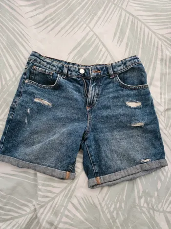 Short en jeans