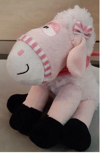 peluche mouton / brebis "nicotoy" environ 20 cm en très bon état