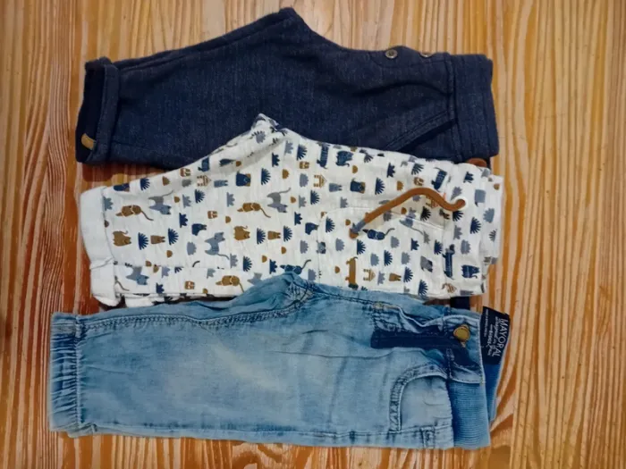Lot de 3 pantalons souples