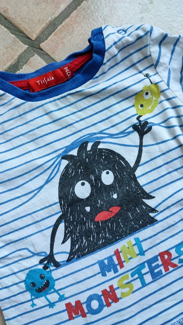 T-shirt mini monstre - photo numéro 3
