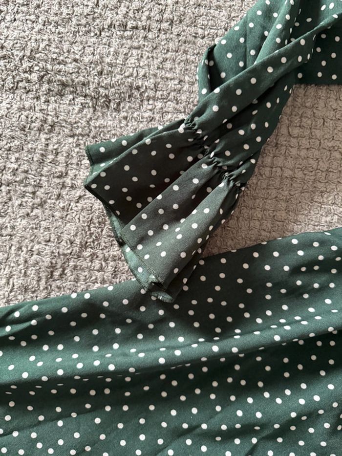 Robe verte à manche longue légère (38) - photo numéro 4