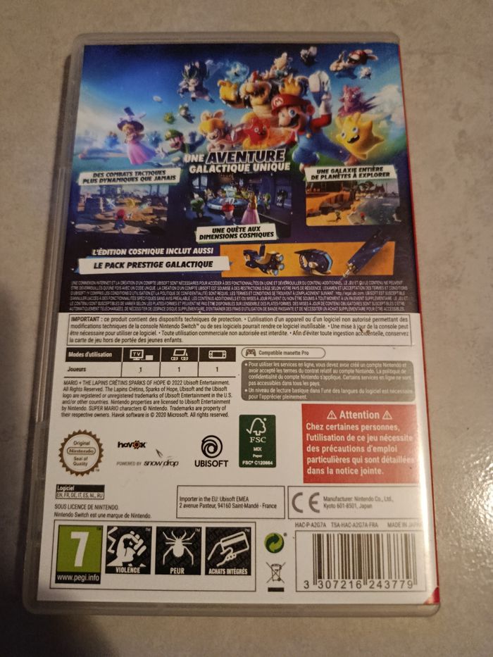 Jeu Nintendo Switch Mario + Lapins crétins Sparks of Hope - photo numéro 2