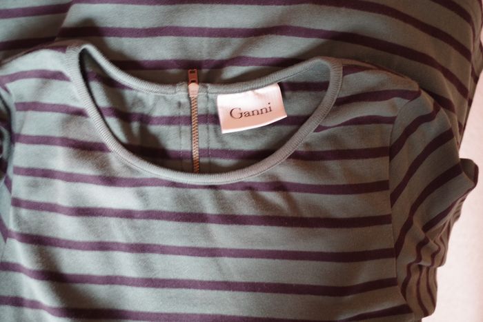 Robe GANNI à Rayures T.L - photo numéro 6