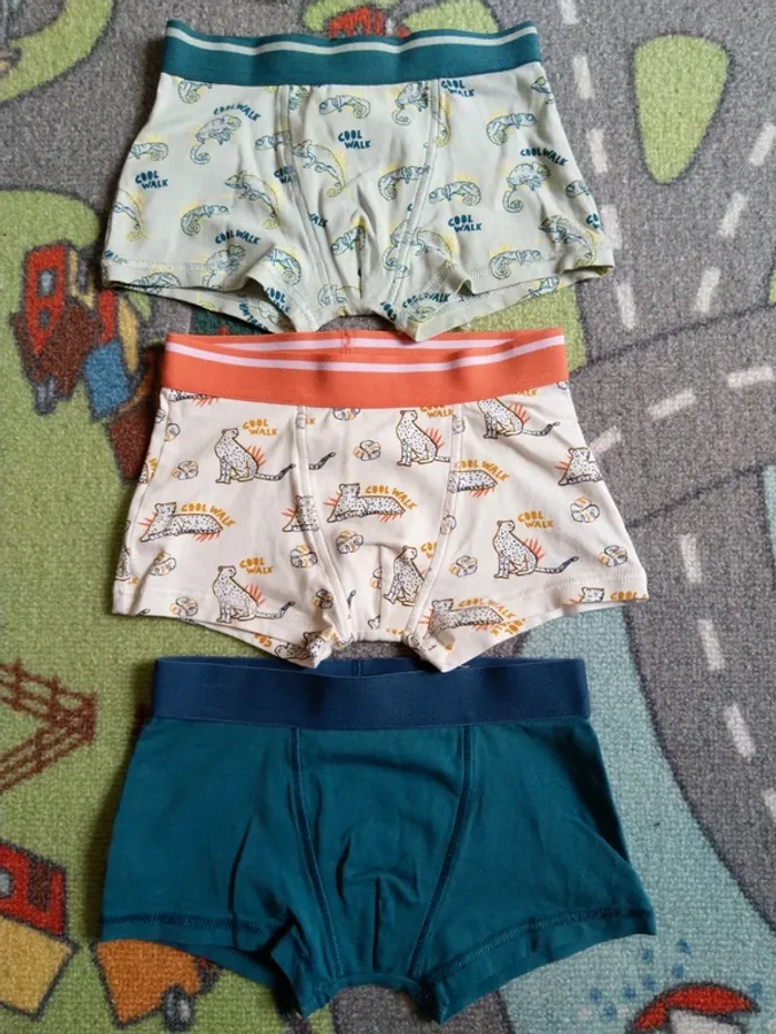 Lot boxers Kiabi 6 ans, taille 114-119