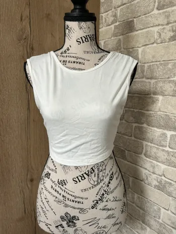 Crop top dos nu taille S