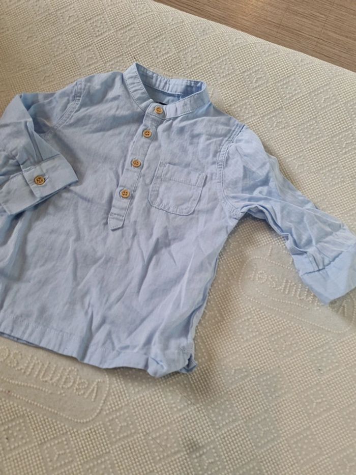 Chemisier bleu 9 mois kiabi - photo numéro 4