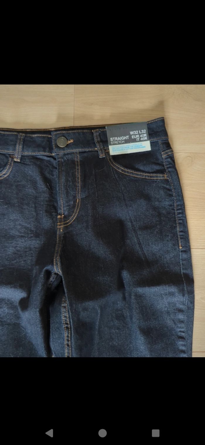 Jeans homme neuf w32 l32 bleu denim - photo numéro 2