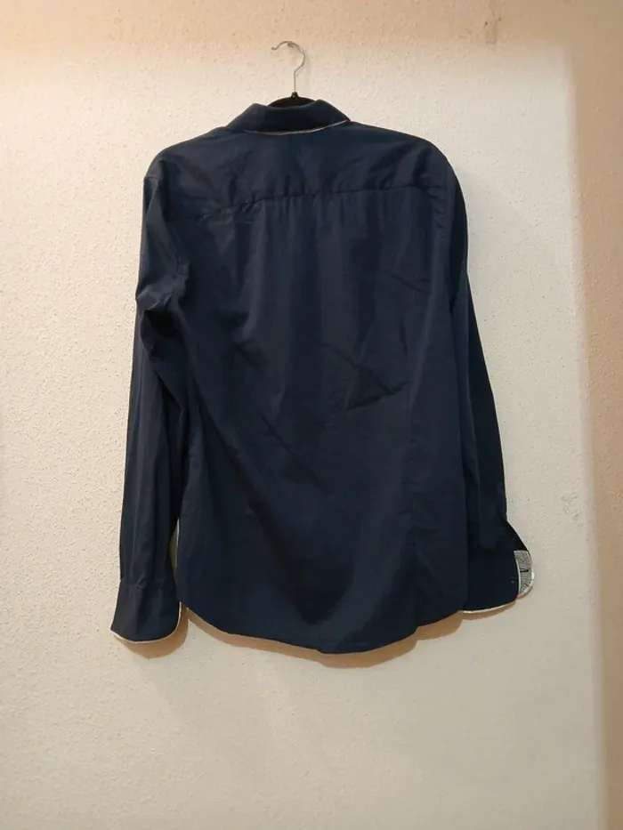 Chemise bleu marine homme " gold sk" taille xl - photo numéro 4