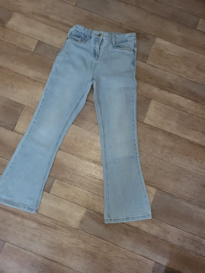 Jeans tape à l'œil patte d'éléphant - photo numéro 2