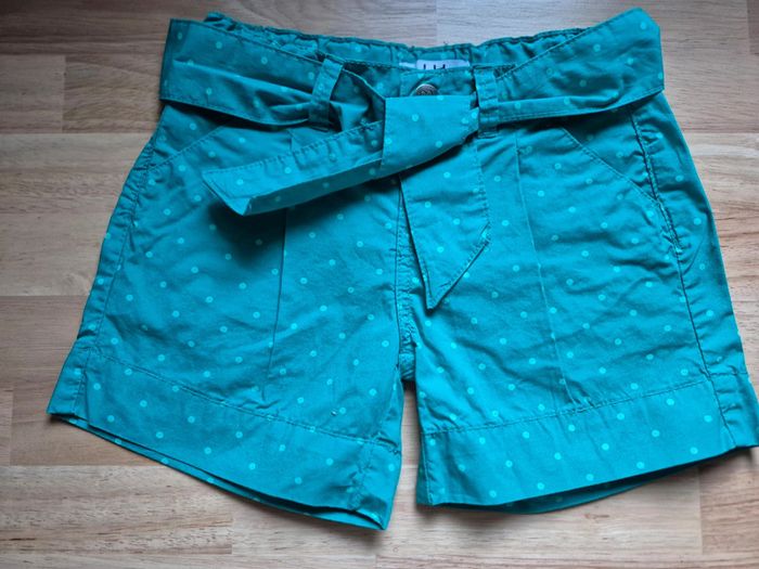 Short bleu vert à pois 4 ans - photo numéro 2