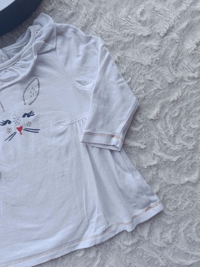 Ensemble (tunique manches longues+legging) Fille 9 moisi lapin Orchestra - photo numéro 5