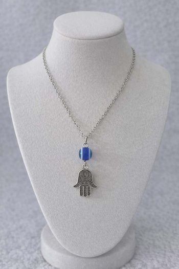 Collier pendentif argenté 