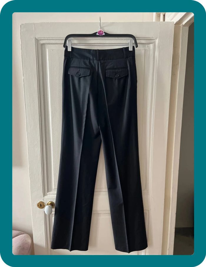 Pantalon en laine vierge extra fine satinée 36 - Pablo - photo numéro 3