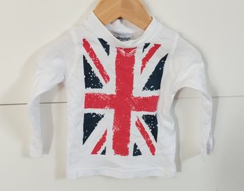 T-shirt ML garçon 6 mois barbouillage