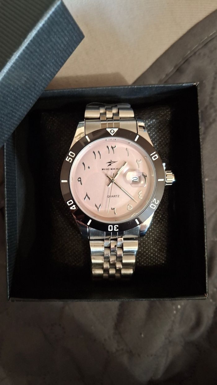 Montre pour homme arabic dial rose poudré - photo numéro 2