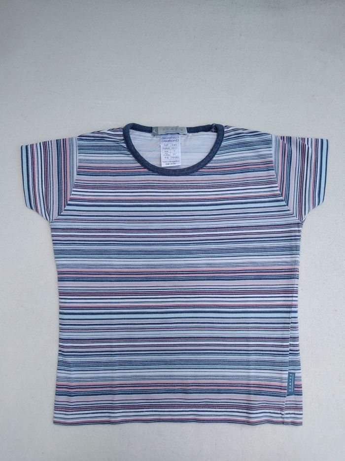 T-shirt rayé fille Domyos 5 ans - photo numéro 2