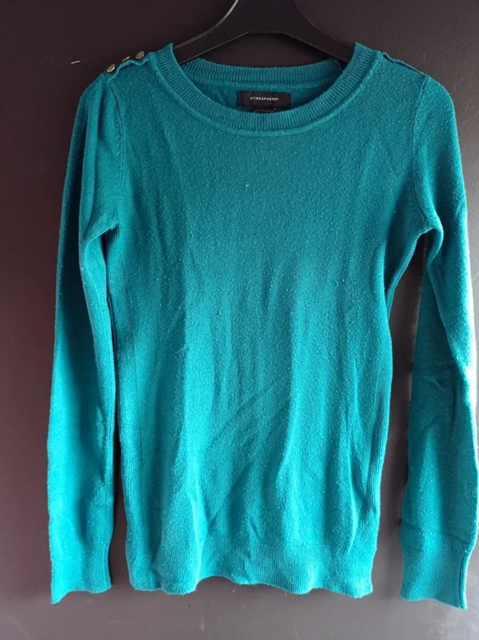 Pull bleu canard