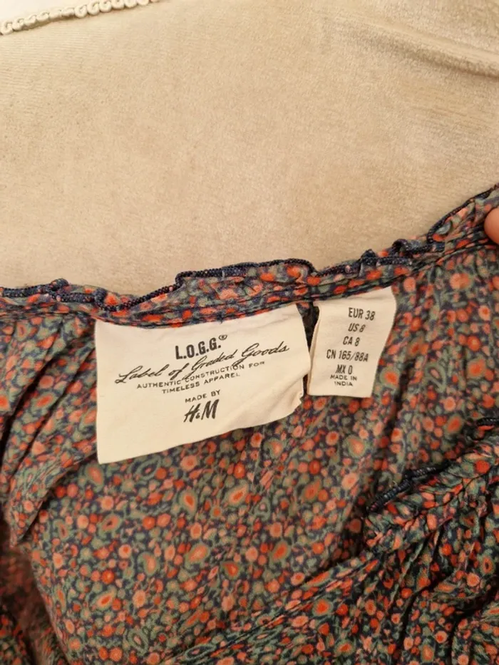 Robe légère fleurie h&m taille 38 - photo numéro 5