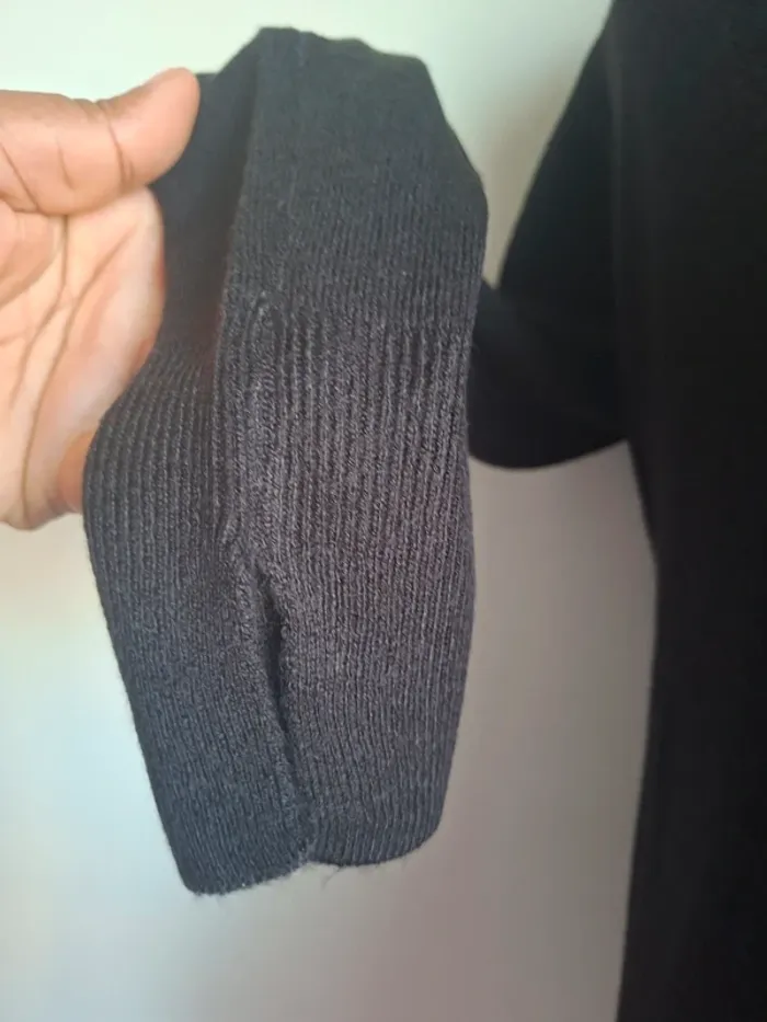 Pull noir basique col rond femme S, neuf - photo numéro 4