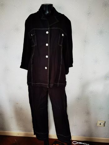D3371 - ensemble veste+ pantacourt femme T3