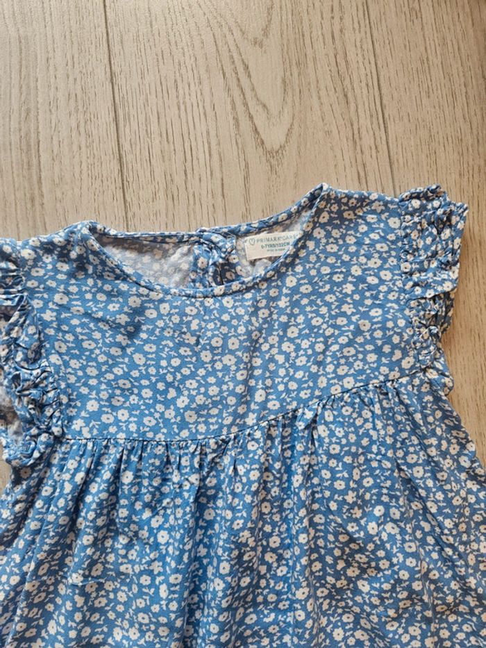 Robe fleurs bleu primark 6/7 ans - photo numéro 3
