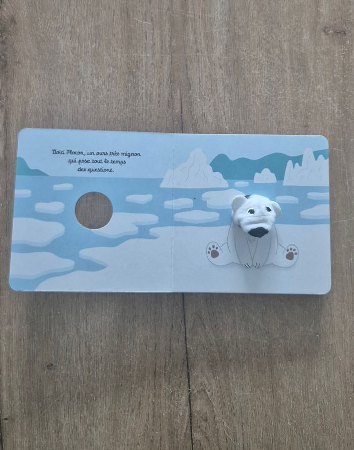 Grand livre marionnette L'ours Flocon - photo numéro 2