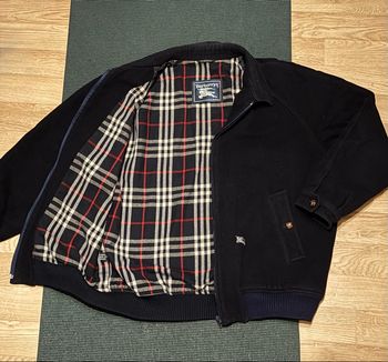Veste Jacket Harrington Burberry Taille M homme bleu nuit